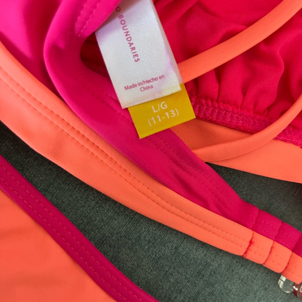 No Boundaries Pink and Orange Bikini - Picture 4 of 4